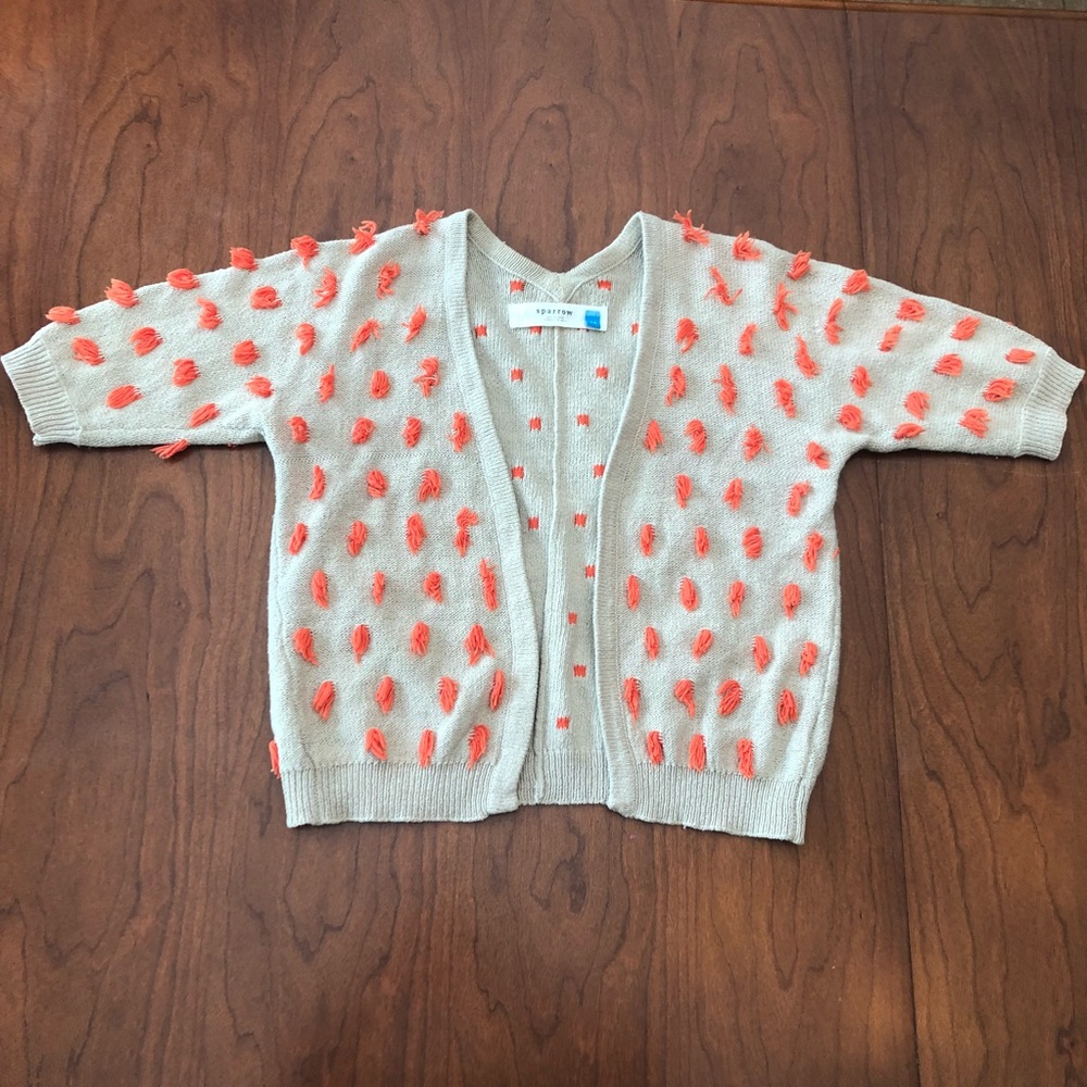 Anthro Sparrow Boho Tassel Fringe Cardigan